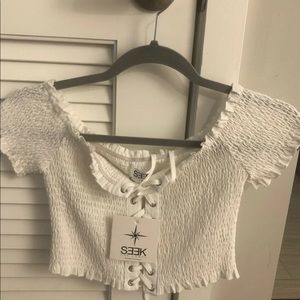 LF NWT Tie-up top, size medium